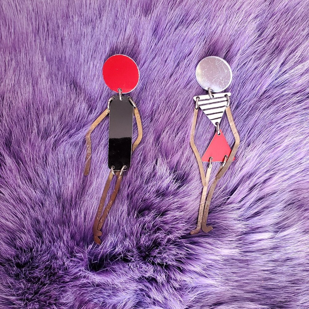 Handcrafted Boy/Girl Dangle Earrings